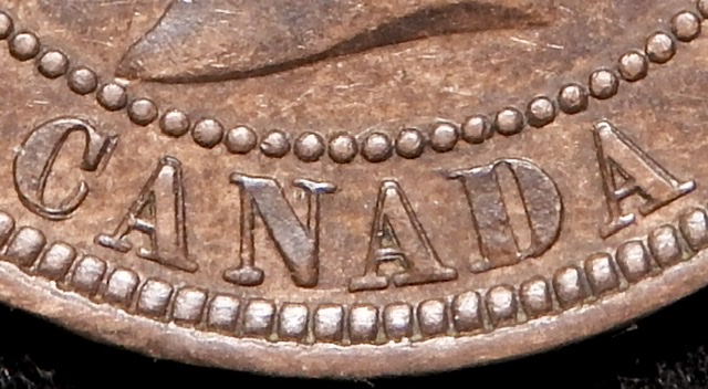 1881-H-Vicky-Cent,-Double/Triple-Re-Punched-Letters-On-Obverse